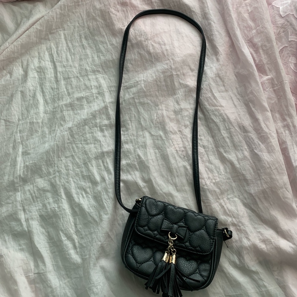 black mini purse
